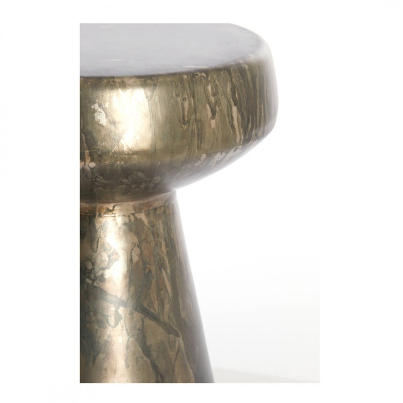 SIDE TABLE DKW ANTIQUE SILVER - CAFE, SIDE TABLES